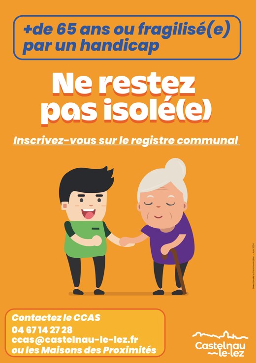 affiche d'inscription au registre des personnes vulnérables