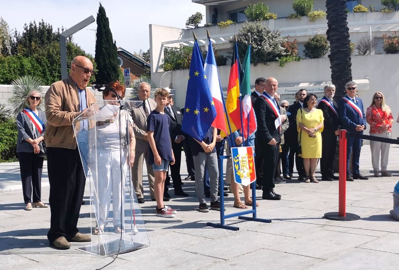 Commémoration du renouvellement du Serment de Jumelage avec Plankstadt le 8 mai 2022