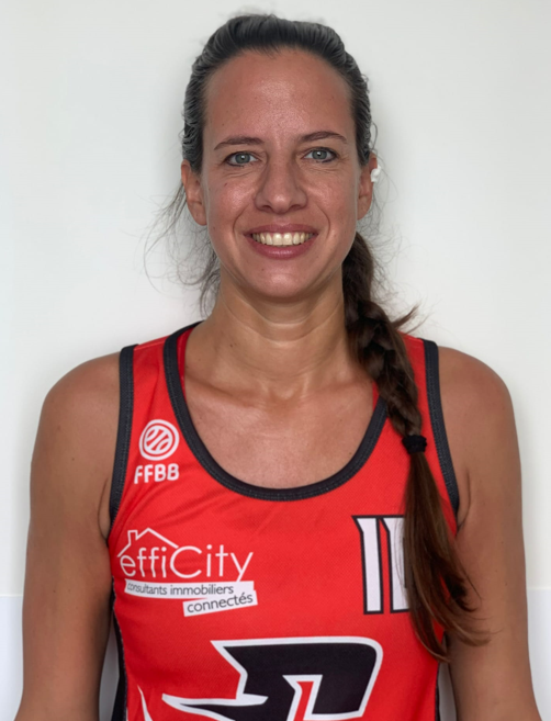 Portrait de Delphine Le Coultre, joueuse et dirigeante de Castelnau basket