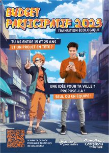 Affiche budget participatif pour les 15-25 ans