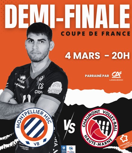 Le MHSC VB en demi-finale de Coupe de France contre Chaumont