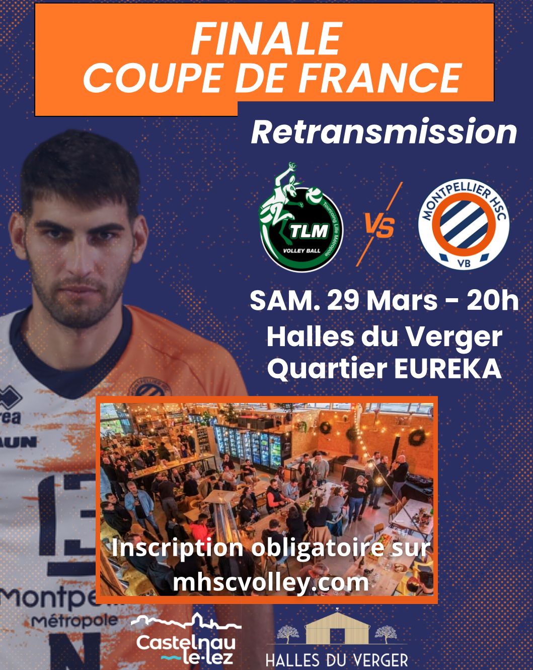 Retransmission officielle de la finale de la coupe de France de volley – MHSC VB