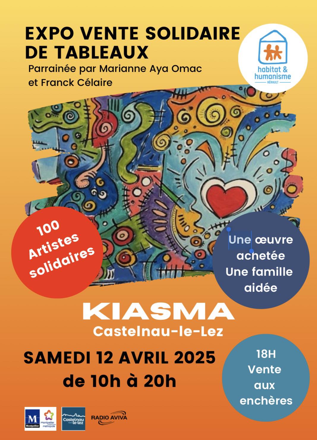 Expo-vente solidaire de tableaux au Kiasma