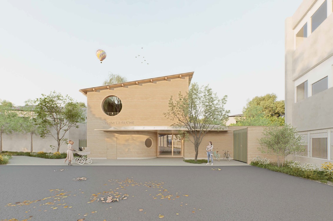 Perspective de la future crèche La Ruche qui ouvrira ses portes en 2026.