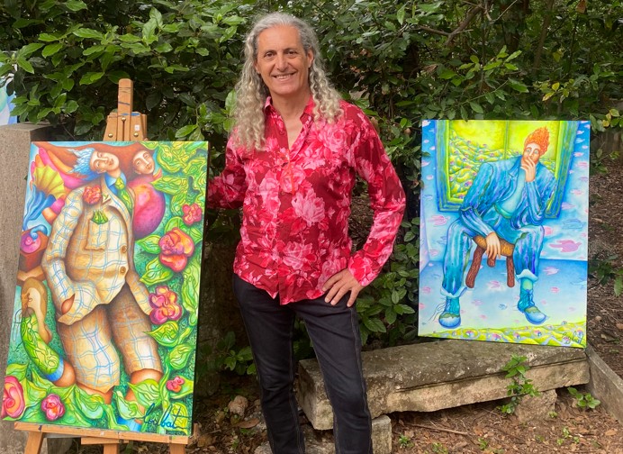 Philippe Loubat, peintre du rêve et de la joie, reçoit dans son atelier castelnauvien