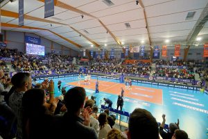 L'équipe de volley MHSC VB joue dans la salle Honneur du palais des Sports Chaban-Delmas à Castelnau-le-Lez
