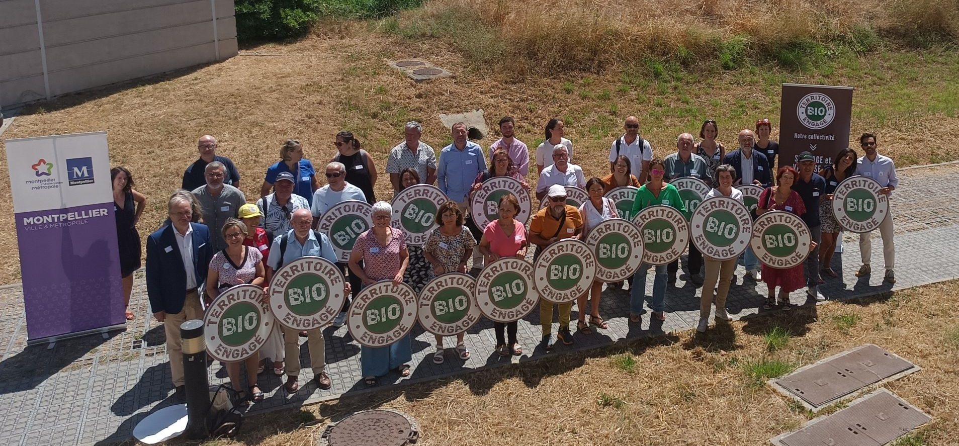 Les représentants des communes récompensées par le label Territoire bio engagé