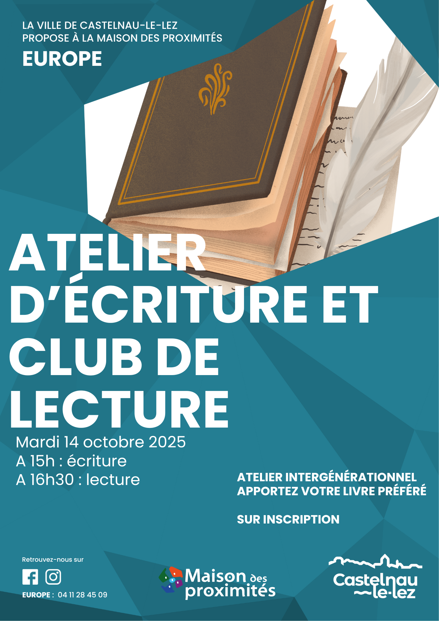 Atelier d’écriture et club de lecture