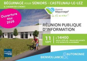 affiche officielle du projet de béguinage à Castelnau-le-Lez