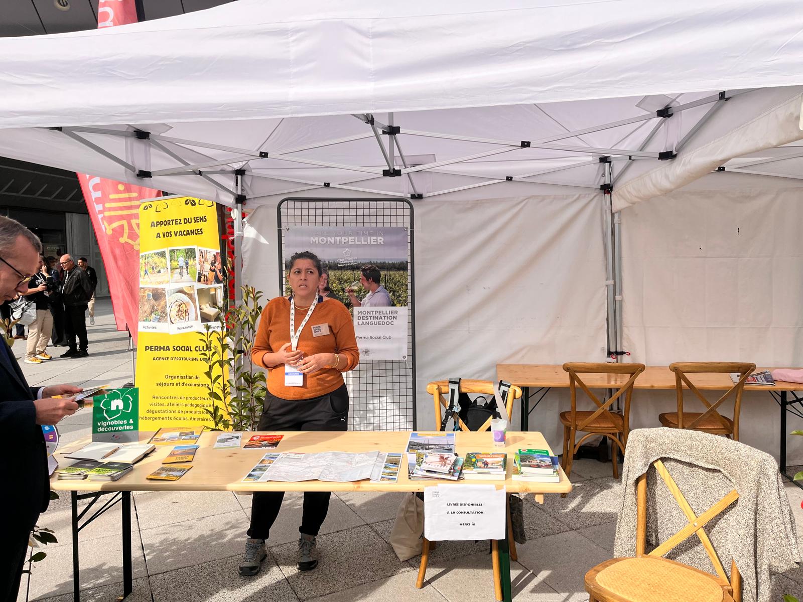 L'un des stands du Forum Un Monde Nouveau, implanté à Odysseum Montpellier les 3 et 4 octobre