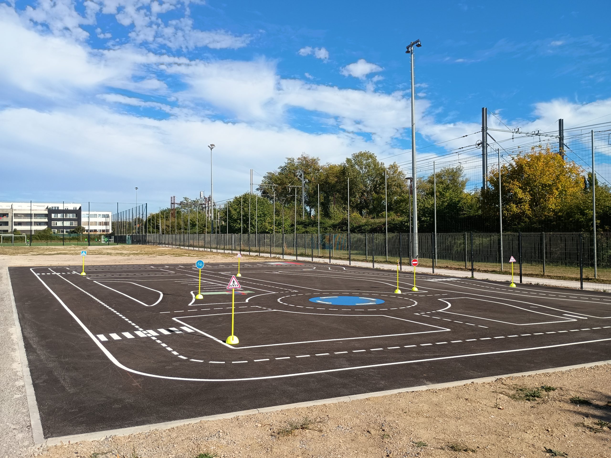 La nouvelle piste de prévention routière de la plaine de jeux Jean-Fournier