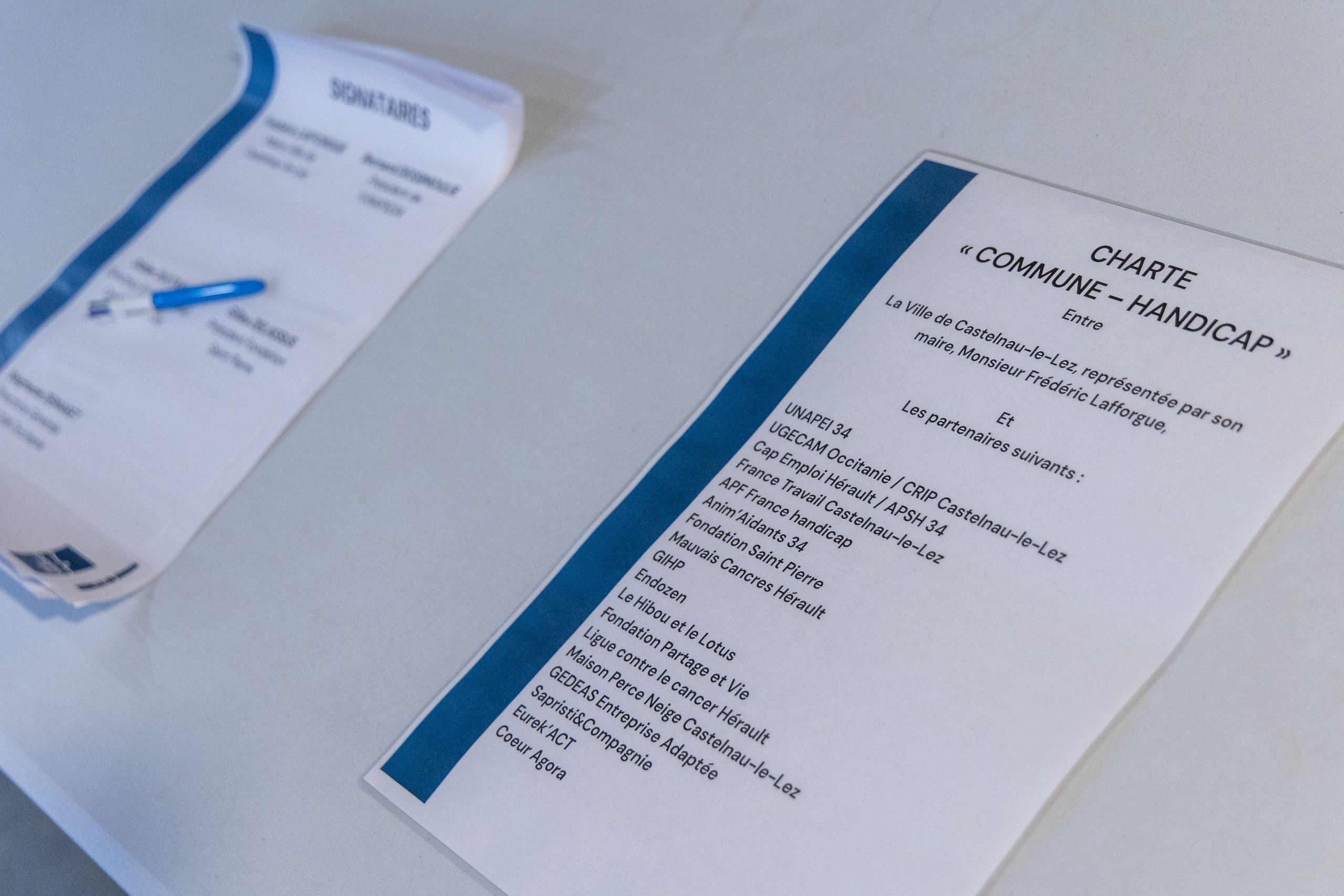 Liste des signataires de la Charte Commune Handicap