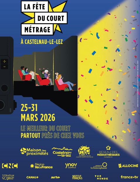 affiche de la Fête du court-métrage 2026 à Castelnau-le-Lez