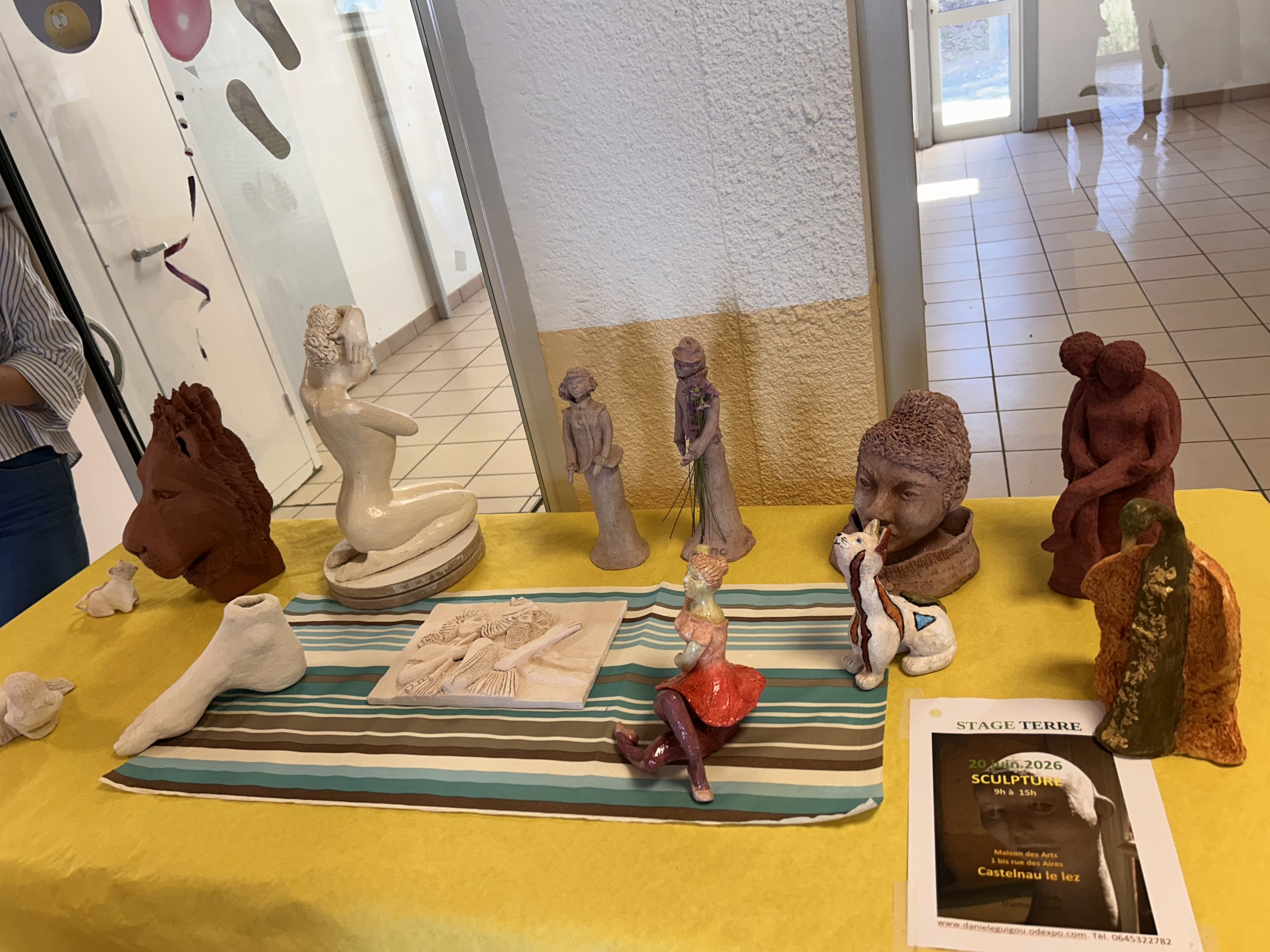 Des sculptures d'élèves de Danièle Guigou
