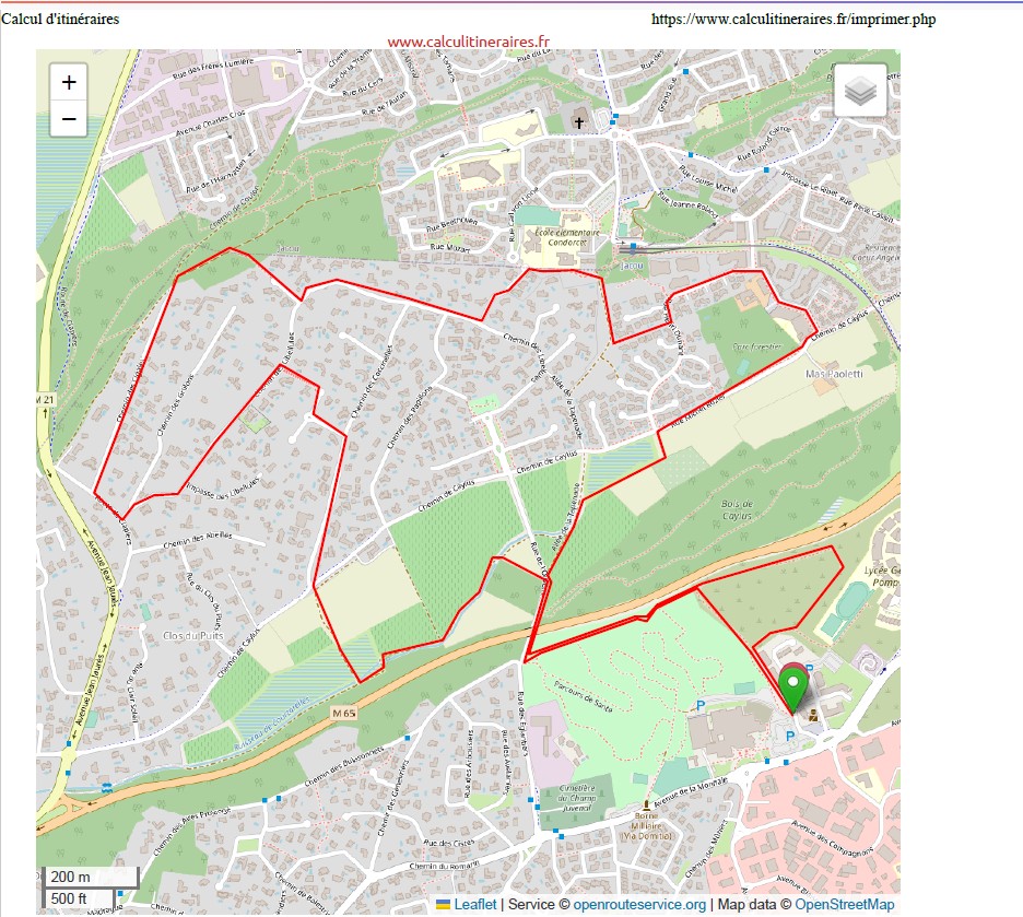 parcours de 7 km de l'Urban Trail 2026