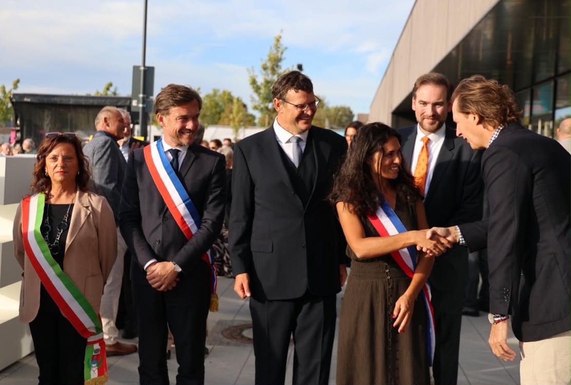 Le Maire Julien Miro et l’adjointe au Jumelage Hind Tennia ont rencontré les autorités locales. Crédit photo : Soufiane Prudon.